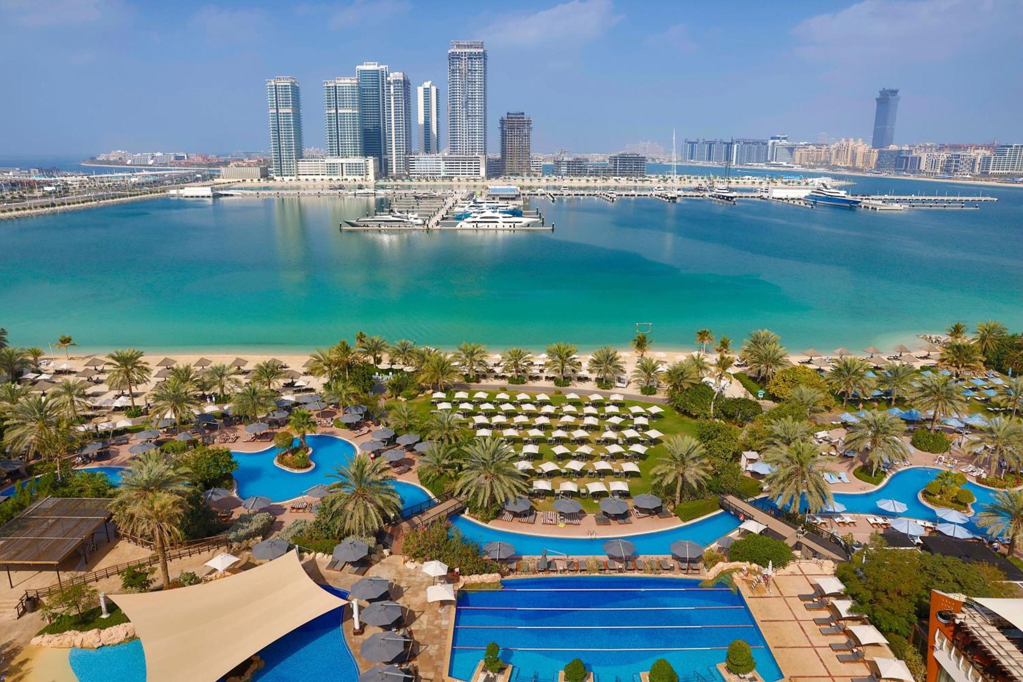 迪拜迈纳塞亚海滩威斯汀度假酒店 外观 照片 Aerial view of the resort