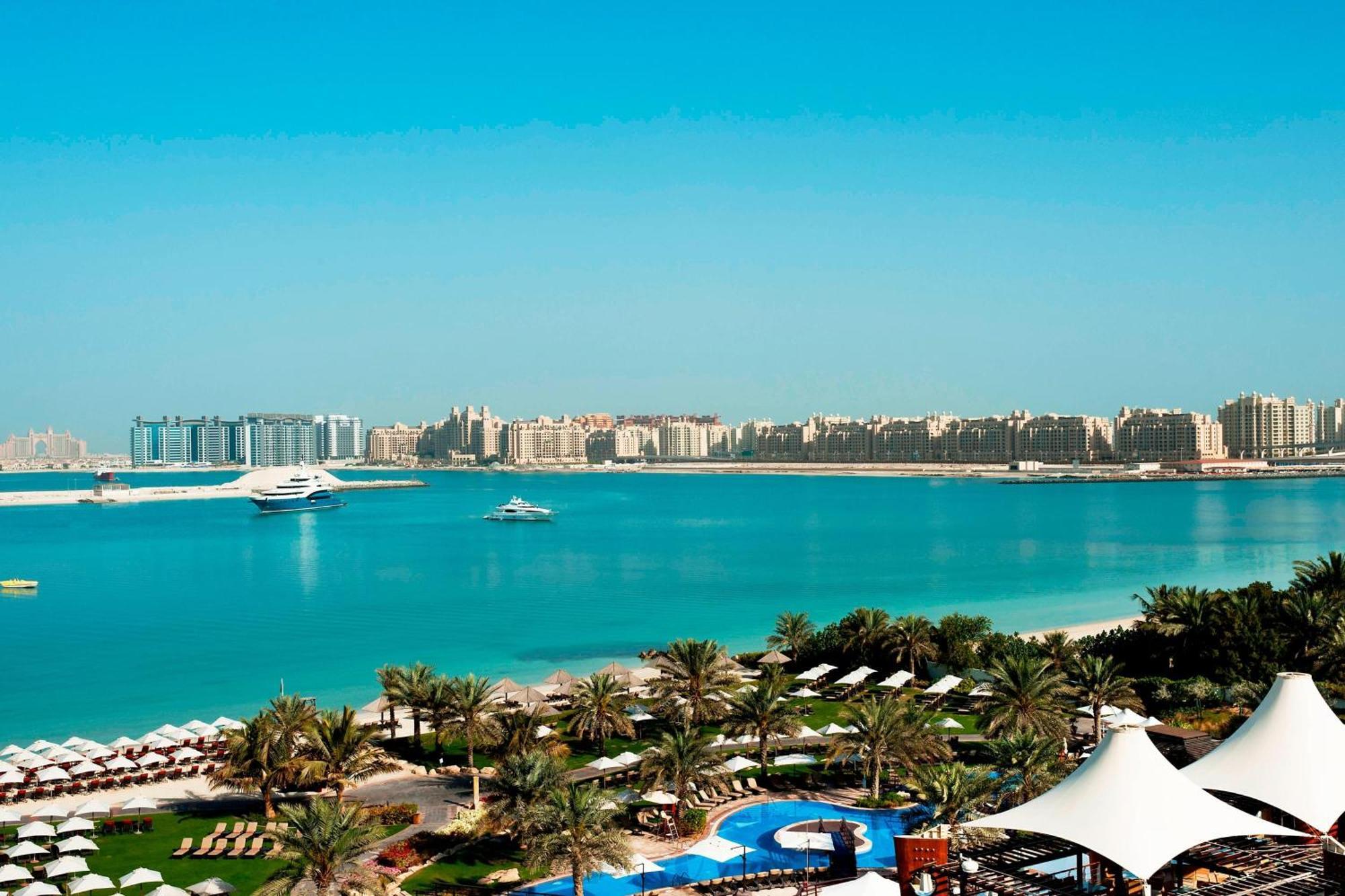 迪拜迈纳塞亚海滩威斯汀度假酒店 外观 照片 Dubai Marina skyline